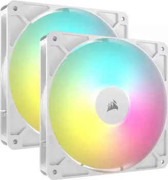 Corsair RS140 ARGB weiß Dual Pack