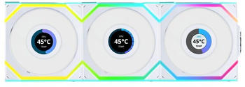 Lian Li UNI FAN SL Wireless LCD 120 weiss 3-Pack