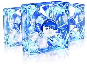 AAB Super Silent Fan 8 Blue LED 80mm 3-Pack AAB Super Silent Fan 8 Blue LED 80mm 3-Pack