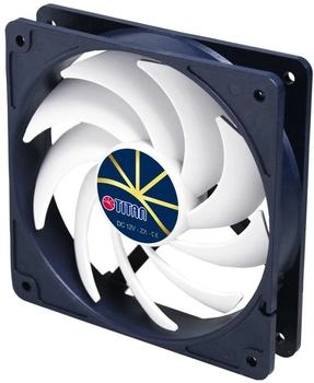 Titan Extreme Silent Fan mit PWM, Z-Lager, Schwarz/Weiß (TFD-12025H12ZP/KE(RB))