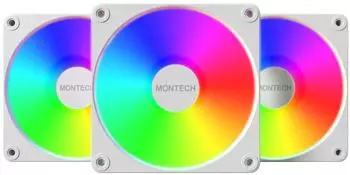 Montech GF120R V2 ARGB Geh&auml;usel&uuml;fter 120mm wei&szlig;, 3er Pack (GF120R V2 ARGB 3 in 1 Pack (W))