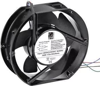 TRU Components TC-NA17050-D Axiallüfter 230V/AC 310m³/h 172x150x50mm (TC-12774668)