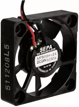Sepa MFB40H12 Axiallüfter 12V/DC, 185L/min, 40x40x10mm (514082203)