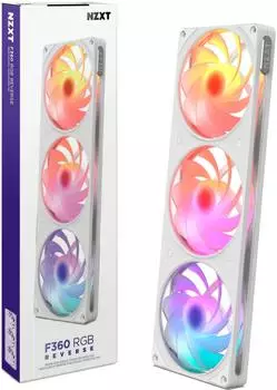 NZXT F360 RGB Geh&auml;usel&uuml;fter 360mm wei&szlig;, Reverse (RF-R236R-WF)