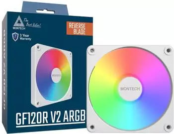 Montech GF120R V2 ARGB Gehäuselüfter 120mm weiß (GF120RV2ARGBWhite)