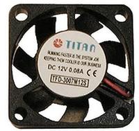 Titan TFD-3007M12S L&uuml;fter, 30 x 30 x 7,5 mm schwarz