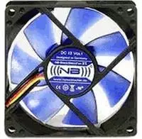 NoiseBlocker BlackSilent X1 PC-Geh&auml;use-L&uuml;fter (B x H x T) 80 x 80 x 25mm