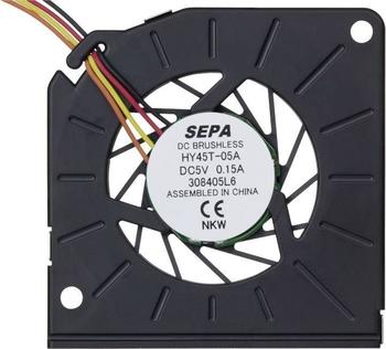 Sepa HY45T05A Radial-Lüfter 45x45x5mm 5V 27dB Gleitlager (HY45T05A-830-BLI)