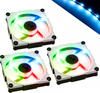 Ventilator Inwin Aurora RGB-LED, 120 mm, 3er Set – Schwarz/Weiß