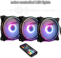 Inter-Tech L&uuml;fter 120*120*25 ARGUS RGB-FAN SET RS-08, 3X retail