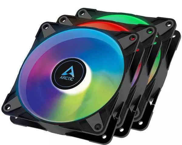 Arctic P12 PWM PST A-RGB schwarz 3-Pack