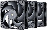 Phanteks PH-F120T30_BG_3P PC-Geh&auml;use-L&uuml;fter Schwarz (B x H x T) 120 x 120 x 30 mm