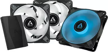 Arctic P12 PWM PST RGB 0dB 3 Pack mit Controller