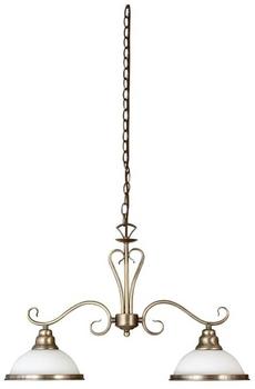 Rabalux Pendelleuchte Elisett 2757 Hängelampe Bronze Weiß Glas - Rabalux