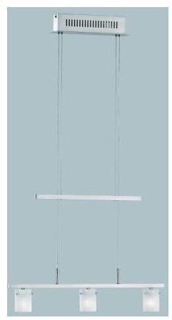 Fischer Leuchten Leuchten 14973 Pendelleuchte Nickel matt Hängelampe Deckenlampe Modern 3-Flammig