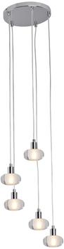Brilliant Pendellampe Wohnzimmerlampe 5 flammig H 120 cm (25249)
