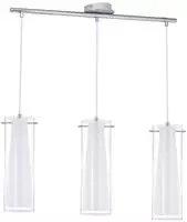 EGLO H&auml;ngeleuchte "PINTO Pendellampe, Stahl und Glas, Esstischlampe, E27, IP20,