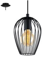 EGLO Pendelleuchte "NEWTOWN Pendellampe, schwarz, Stahl, E27, H&auml;ngeleuchte, 1