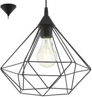 EGLO Pendelleuchte "TARBES H&auml;ngeleuchte, Pendellampe, Vintage, Retro, Stahl, schwarz