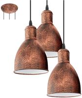 EGLO Wand-/Deckenleuchte "THORNFORD", Stahl - schwarz