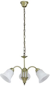 Rabalux 7373 Pendelleuchte Francesca aus Metall Glas bronzefarben/ Reisstein Glas Ø60cm H:33cm