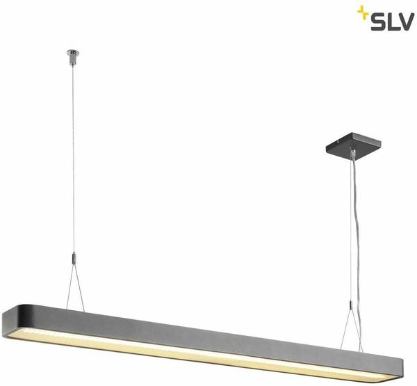 SLV Pendelleuchte WORKLIGHT LEDWohnzimmer-Lampe, Innen-Beleuchtung, Hänge-Leuchte Esszimmer, LED, Decken-Leuchte3000K 49.0W 5400lm anthrazit dimmbar