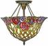 Casa Padrino Casa Padrino Tiffany DeckenleuchteHängeleuchte Mosaik Glas Durchmesser 40 cm - Leuchte Lampe