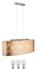 etc-shop Luxus Hänge Pendel Leuchte Textil Decken Arbeitszimmer Lampe im Set inklusive LED Leuchtmittel