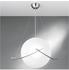 NEG Hängeleuchte GrandePalloni (40,5cm Kugel-Durchmesser) Deckenlampe aus Opalglas und Edelstahl