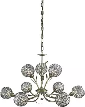 Searchlight Pendelleuchte Bellis II 9-flammig messingfarbig, 5579-9AB