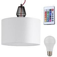 etc-shop Hochwertige Decken Lampe Hänge Farbwechsel im Set inklusive RGB LED Leuchtmittel