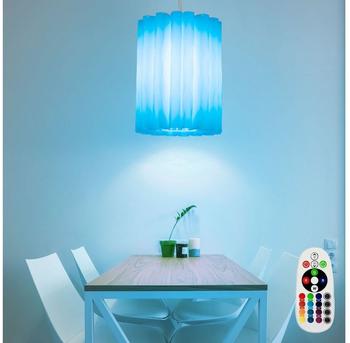 etc-shop Design Hänge Pendel Leuchte Fernbedienung Dimmer Farbwechsel im Set inklusive RGB LED Leuchtmittel