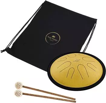 Meinl CSTD3G Steel Tongue Drum D-Minor 10" Gold 432 Hz
