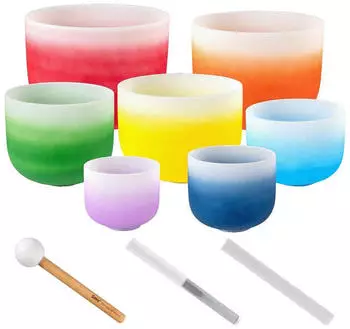 Sela Kristall-Klangschalen-Chakra-Set