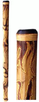 Terré Terré Bambus Didgeridoo beflammt und bemalt ungestimmt 120cm