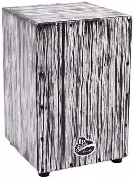 Latin Percussion Cajon Aspire Accent LPA1332 White Streak