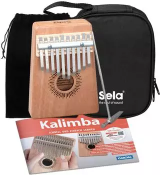 Sela Kalimba 10 Set mit Lehrbuch (SE 230)