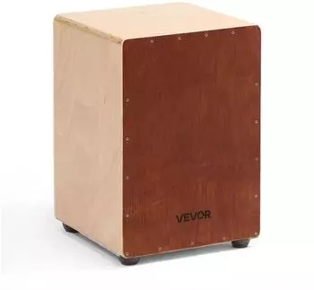 VEVOR Cajon Kistentrommel aus Holz mit Snare-Dr&auml;hten, 305x305x430mm