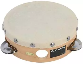 GEWA Tambourin traditionell mit Schellen 15,2cm (841300)