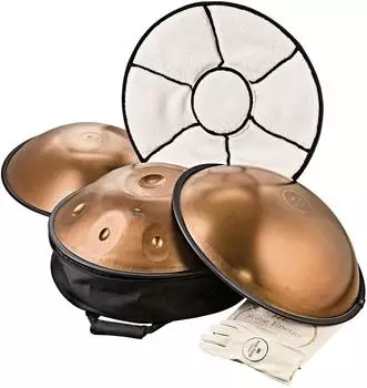 Meinl Sonic Energy Sensory Handpan Edelstahl F Pygm&auml;e 11 T&ouml;ne 440 Hz Vintage Kupfer