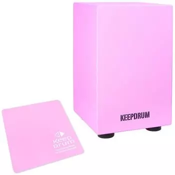 Keepdrum DC1M PK Junior Cajon pink mit Sitzpad pink (dc1mpk-cp20pk)