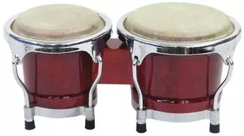 Dimavery BG-45 Mini Latin Bongo 4+5, weinrot (26052100)