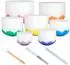 Sela Crystal Singing Bowl Set Frosted 432Hz, 7 Bowls 8-14