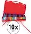 Classic Cantabile GSR-25 Sopran Glockenspiel chromatisch, 25 Töne, rot, 10er-Set (00107705)
