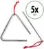 Classic Cantabile Triangel mit Schlägel 10cm, Stahl, 5er-Set (00072337)