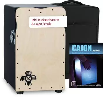 XDRUM CP-501 Pro Cajon Peruana Ash Starter-Set mit Cajonschule (00054735)