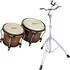 XDRUM Bongos Pro Tobacco Set mit Ständer, Naturfell (00039869)