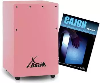 XDRUM KC-37PK Kinder-Cajon mit Schule, pink (00089549)