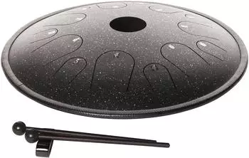 Fame Copper Tongue Drum 14" Natural C Black Sparkle