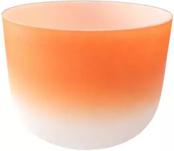Fame Crystal Singing Bowl 13" Orange D4 440 Hz